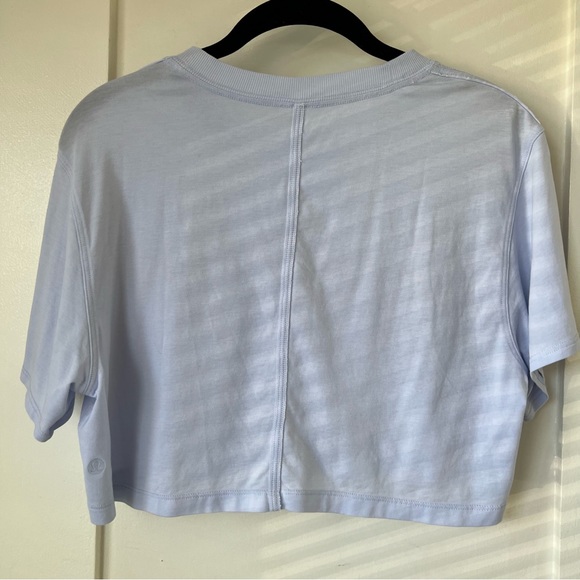 Lululemon All Yours Cropped T-Shirt (Size 4 in pastel blue) - Picture 2 of 9